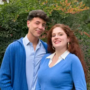 Retrato de Rubén Avilés y Teresa Caballero