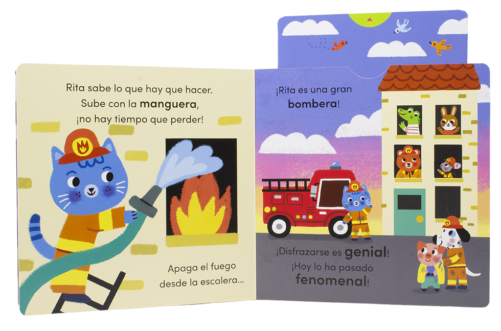 Portada Gatita Rita. ¡Soy bombera! 1