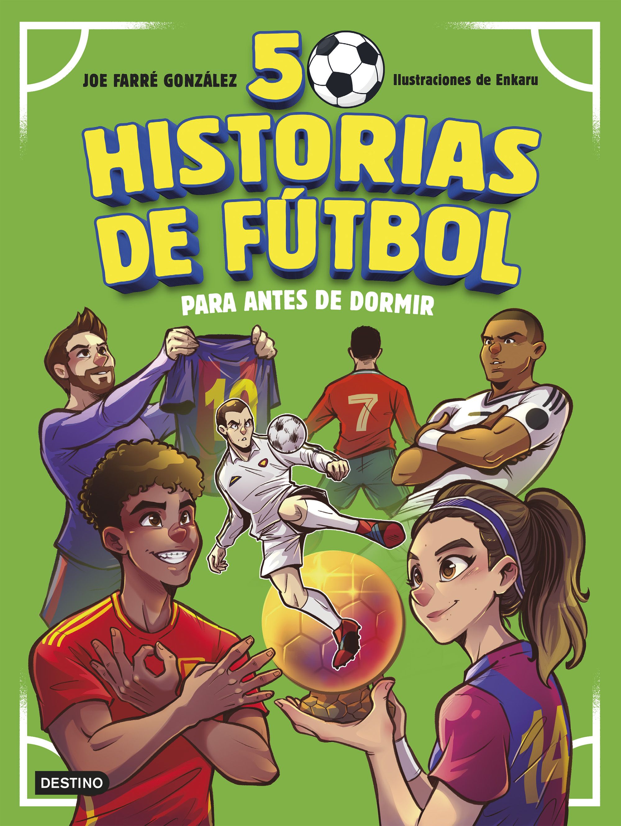 Portada 50 historias de fútbol para antes de dormir