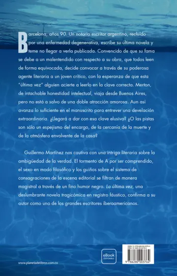 Contraportada La última vez