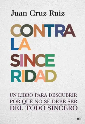 Portada Contra la sinceridad