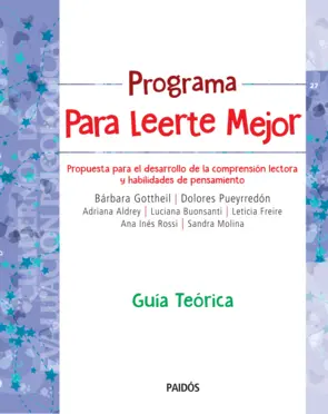 Portada Programa para leerte mejor. Guia teorica