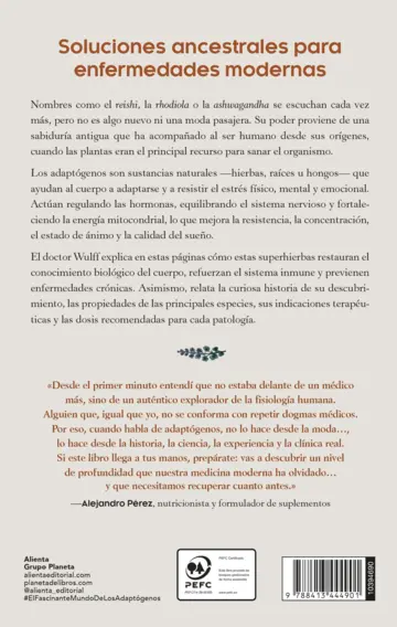 Contraportada El fascinante mundo de los adaptógenos