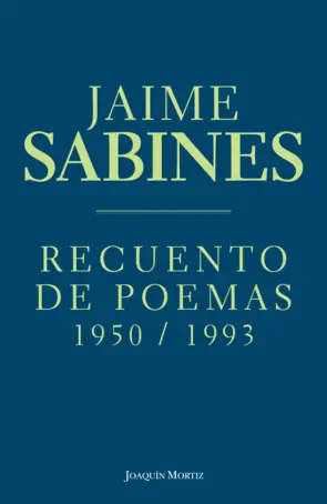 Portada Recuento de poemas