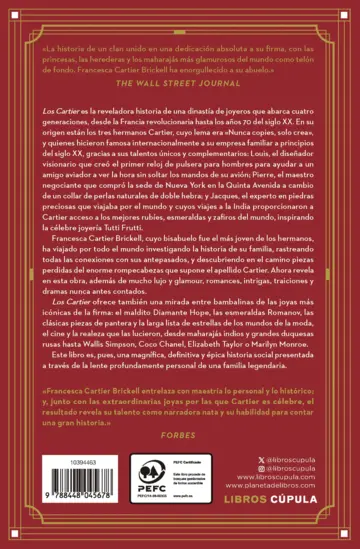 Contraportada Los Cartier