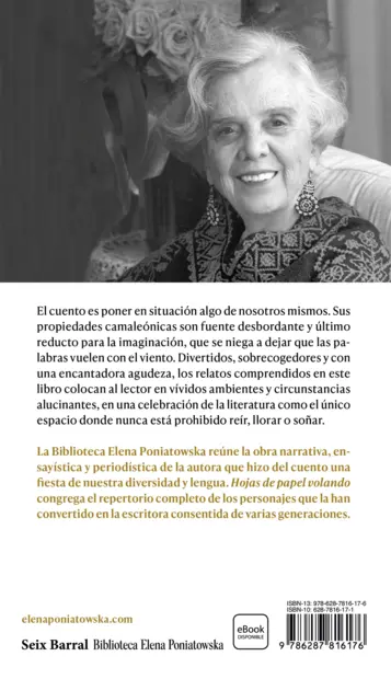 Contraportada Hojas de papel volando