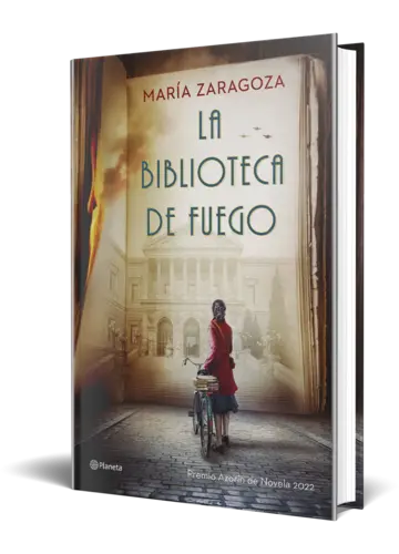 Portada La biblioteca de fuego