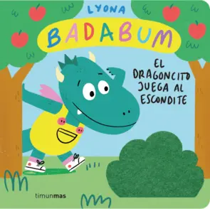 Portada BADABUM. El dragoncito juega al escondite. Libro con solapas de tela