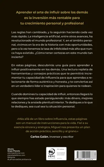 Contraportada La pirámide de la influencia