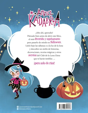 Contraportada Anna Kadabra. Guía secreta de Halloween