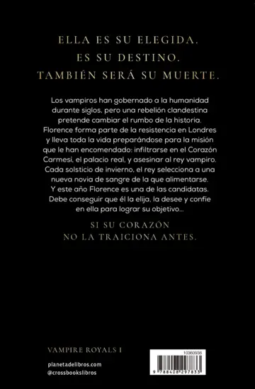 Contraportada Vampire Royals 1. La caída del rey