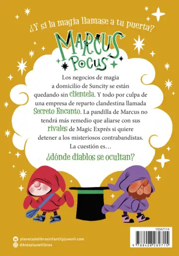 Contraportada Marcus Pocus 6. La puerta prohibida