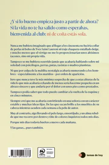 Contraportada Mañana será otra vida