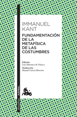 Portada Fundamentación de la metafísica de las costumbres