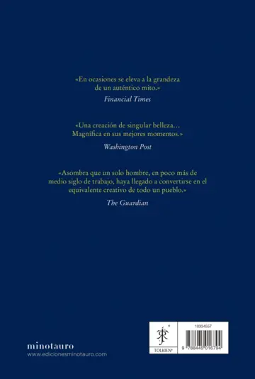 Contraportada El Silmarillion. Edición ilustrada por el autor