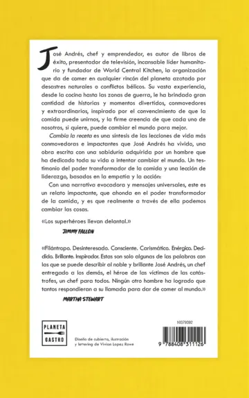Contraportada Cambia la receta
