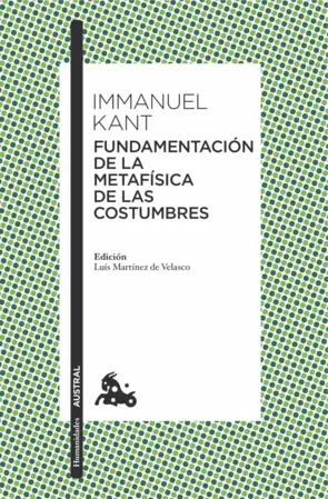 Portada Fundamentación de la metafísica de las costumbres
