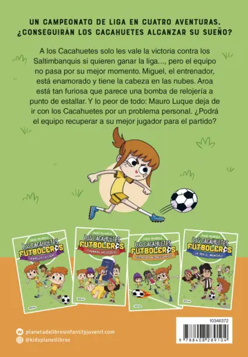 Contraportada Los Cacahuetes futboleros 3. ¡Secretos inconfesables! Nueva presentación
