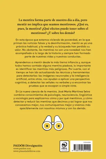 Contraportada La nueva ciencia de la mentira