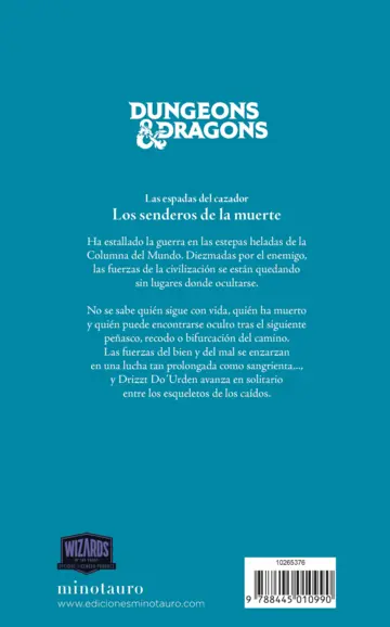 Contraportada Las Espadas del Cazador nº 02/03 Los senderos de la muerte