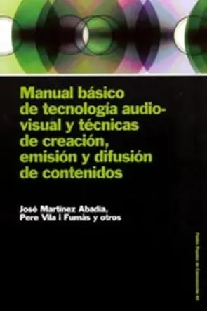 Portada Manual básico de tecnología audiovisual y técnicas