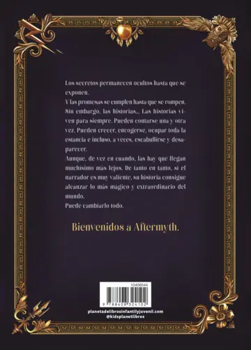 Contraportada Aftermyth 1. Penelope y la prueba de los dioses