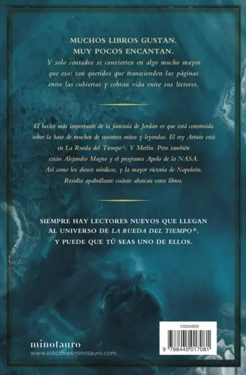 Contraportada Los orígenes de La rueda del tiempo