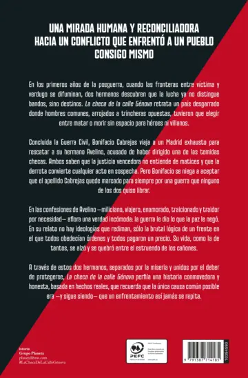 Contraportada La checa de la calle Génova