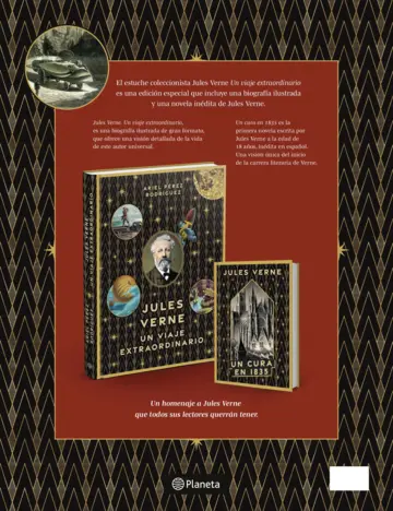 Contraportada Estuche coleccionista Jules Verne. Un viaje extraordinario