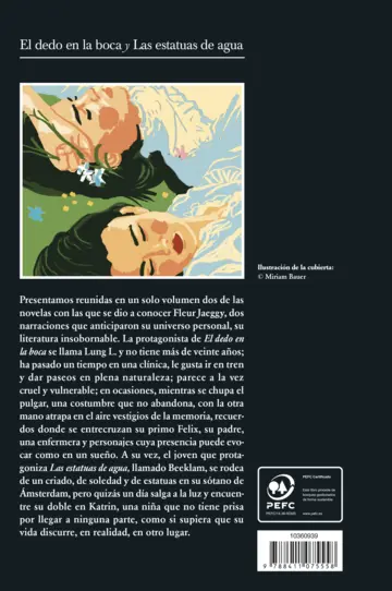 Contraportada El dedo en la boca y Las estatuas de agua