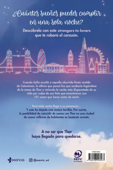 Contraportada La noche que Thor me cambió los planes