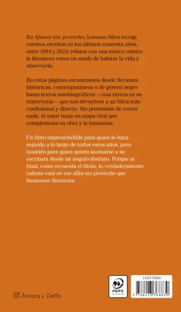 Contraportada Afanes sin provecho