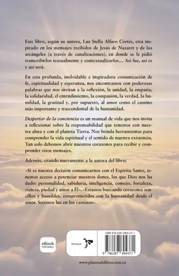 Contraportada DESPERTAR DE LA CONCIENCIA