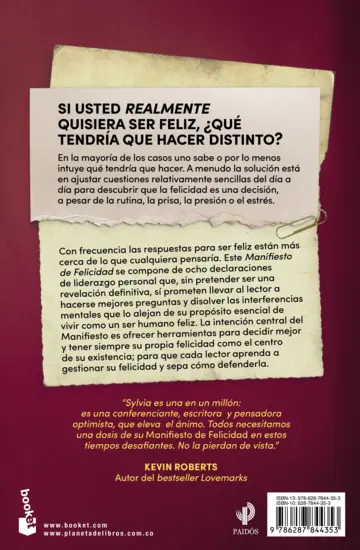 Contraportada Manifiesto de felicidad