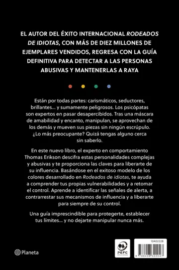 Contraportada Rodeados de psicópatas