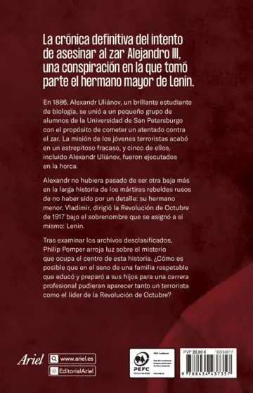 Contraportada El hermano de Lenin