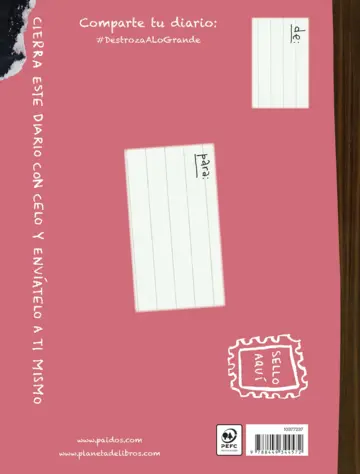 Contraportada Destroza este diario. A lo grande - Naranja flúor