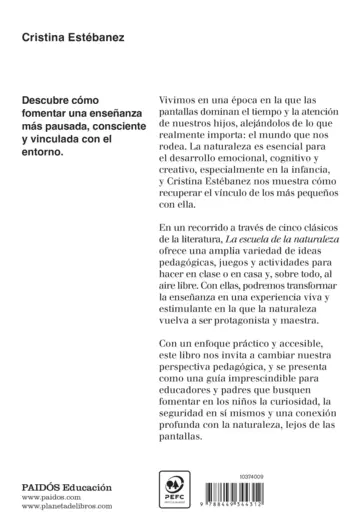 Contraportada La escuela de la naturaleza