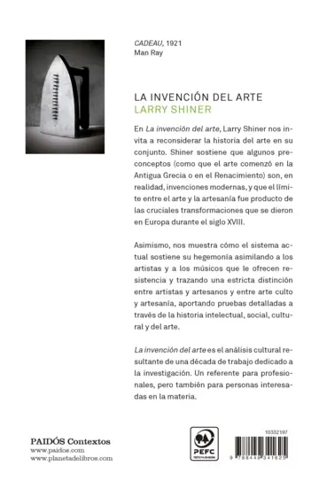 Contraportada La invención del arte