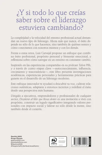 Contraportada Despierta al líder que llevas dentro