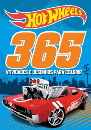 Portada Hot Wheels. 365 actividades y diseños para colorear