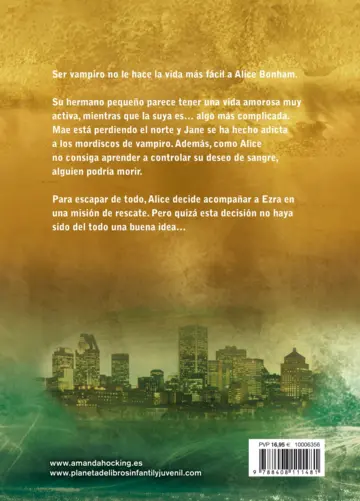 Contraportada Lazos de sangre. Latido