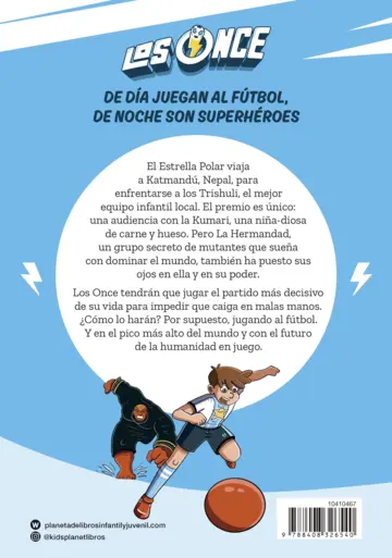 Contraportada Los Once 12. El partido decisivo: rumbo al Himalaya
