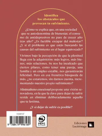 Contraportada Minimalismo emocional
