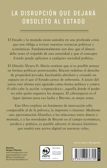 Contraportada La filosofía de Bitcoin