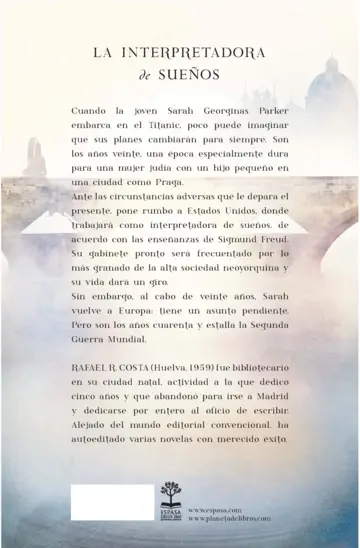 Contraportada La interpretadora de sueños