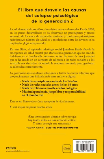 Contraportada La generación ansiosa