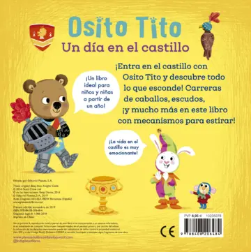 Contraportada Osito Tito. Un día en el castillo