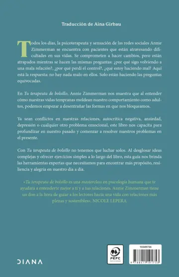 Contraportada Tu terapeuta de bolsillo