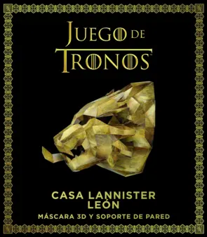 Portada Juego de Tronos. Casa Lannister: león